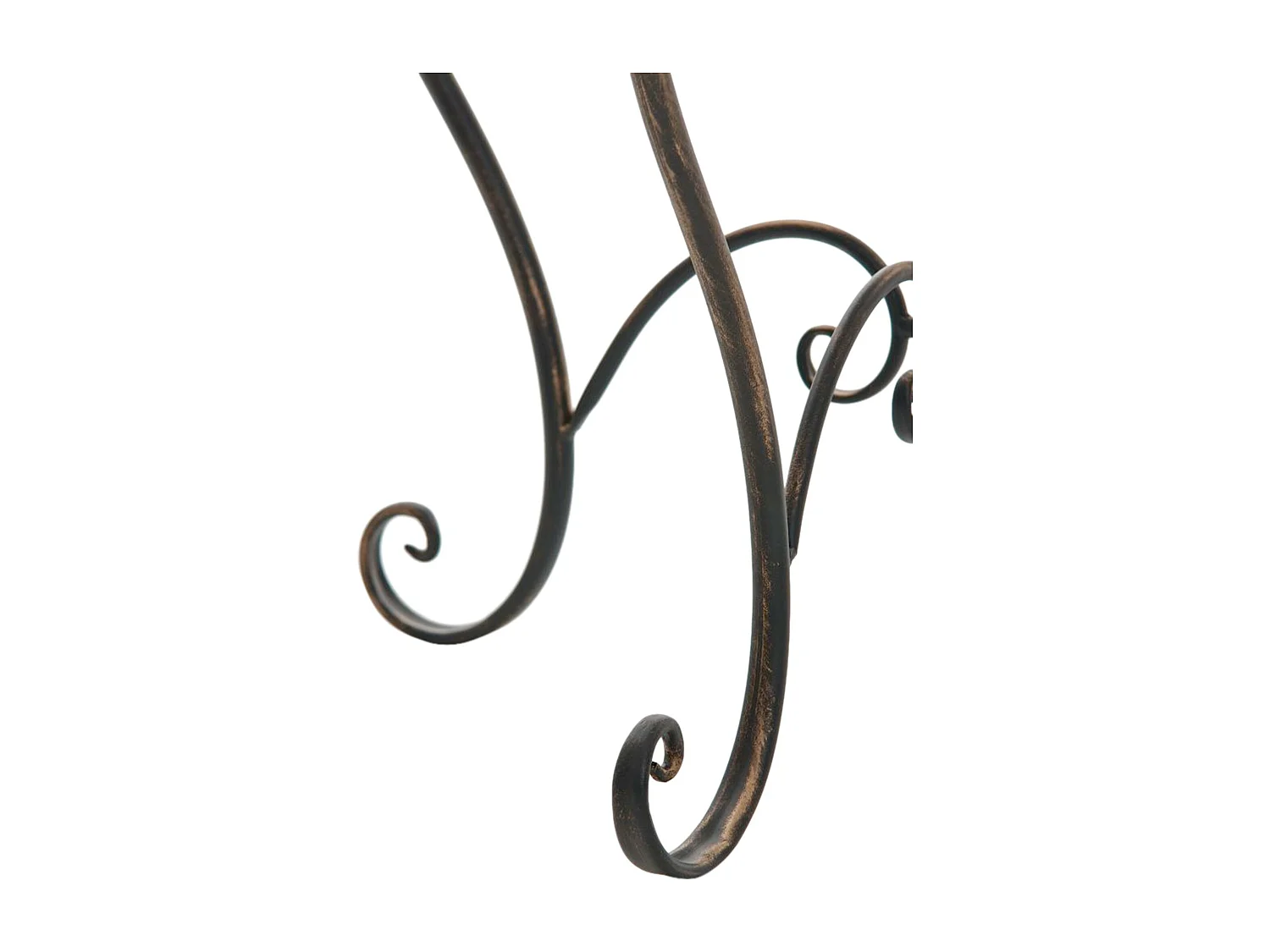 Table d'appoint de jardin - rond Ø 70 cm - Métal - Bronze - Indra