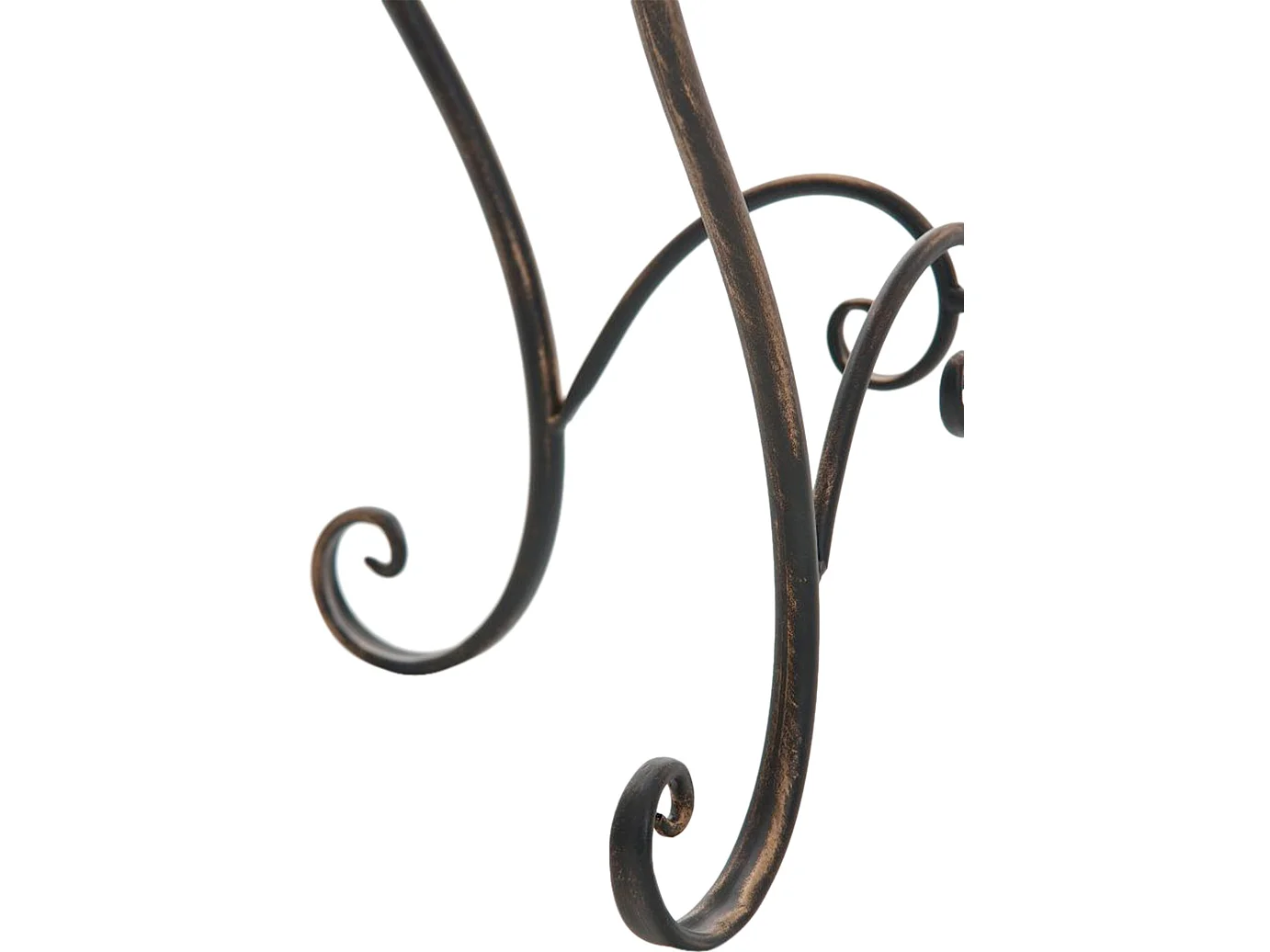 Table d'appoint de jardin - rond Ø 70 cm - Métal - Bronze - Indra