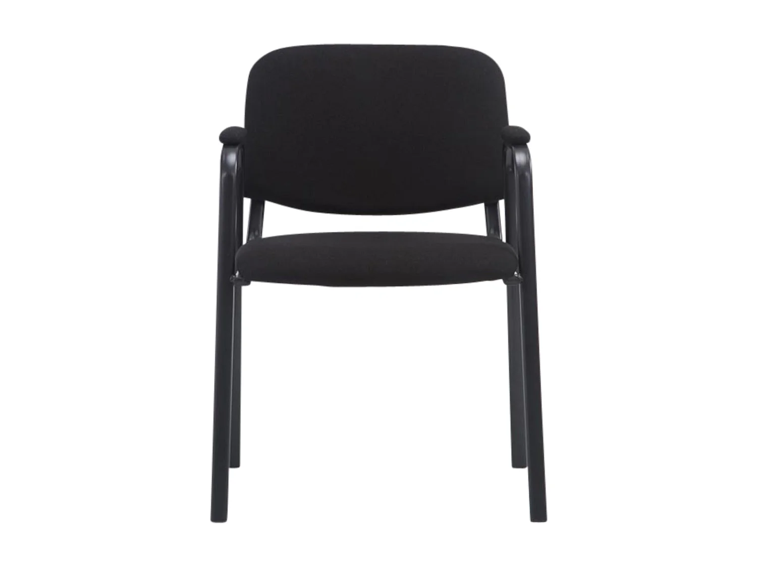 Lot de 4  Chaise de conférence - Tissu - Noir - Ken Pro