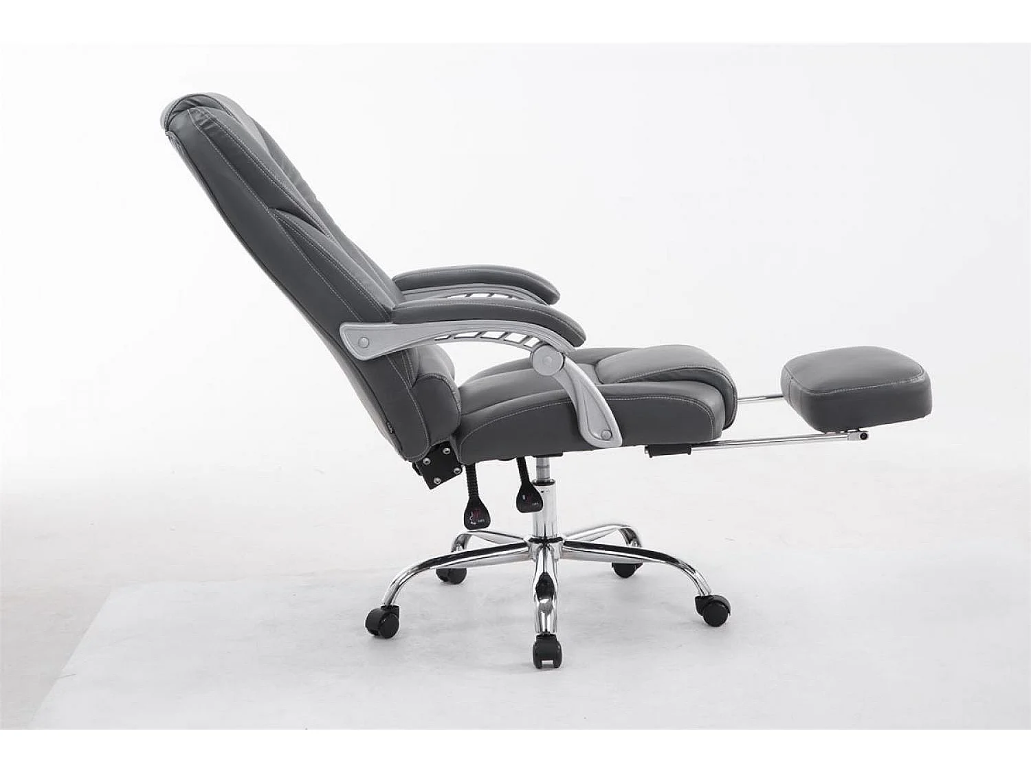 Chaise de bureau - Similicuir - Gris - Pacific