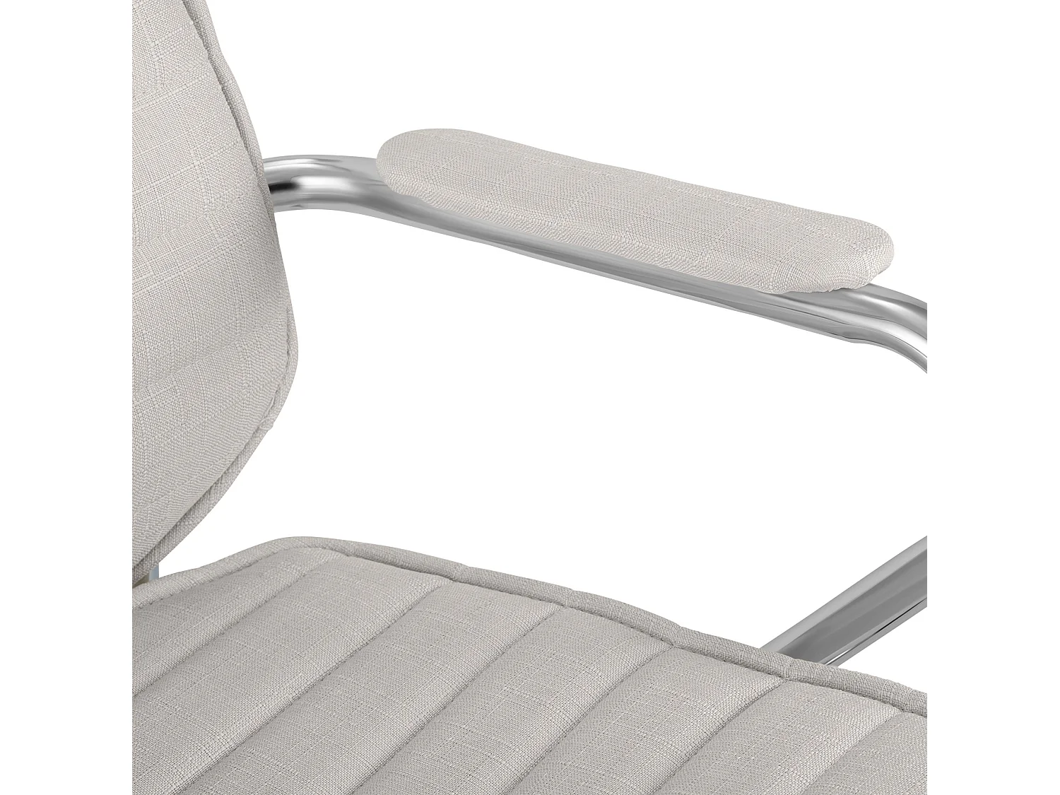 Chaise de bureau - Tissu - Beige - Rako