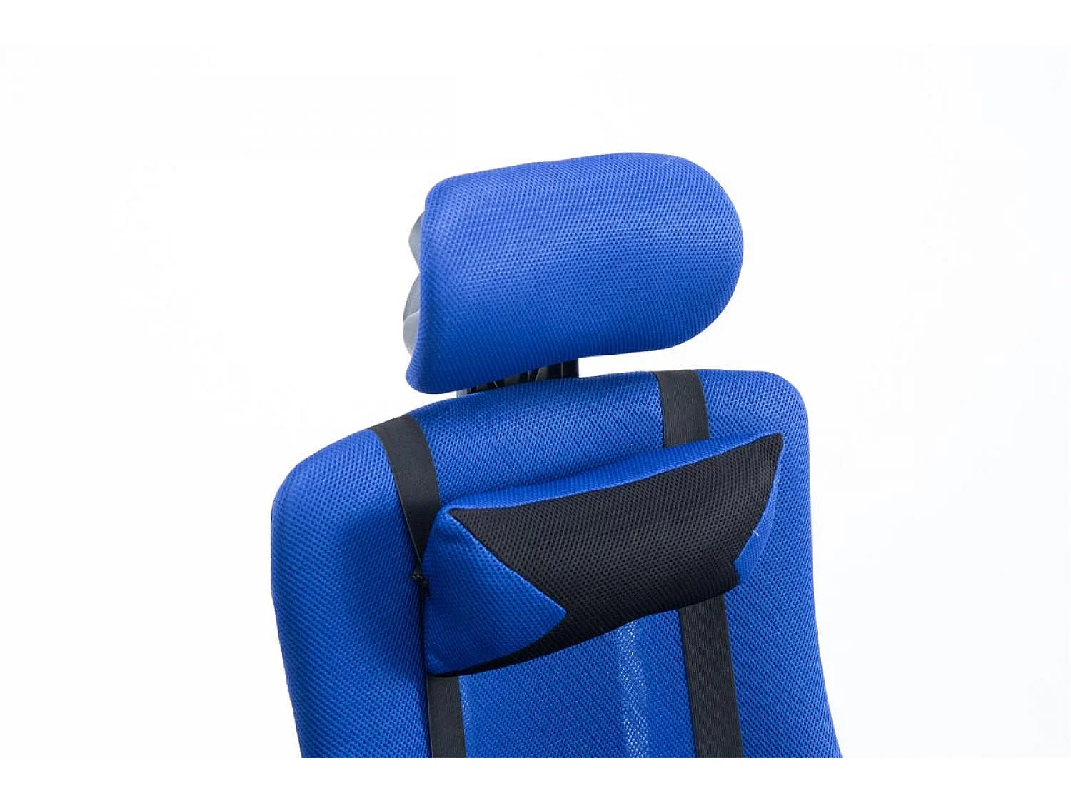 Chaise de bureau - Similicuir & Métal chromé - Bleu - Fellow