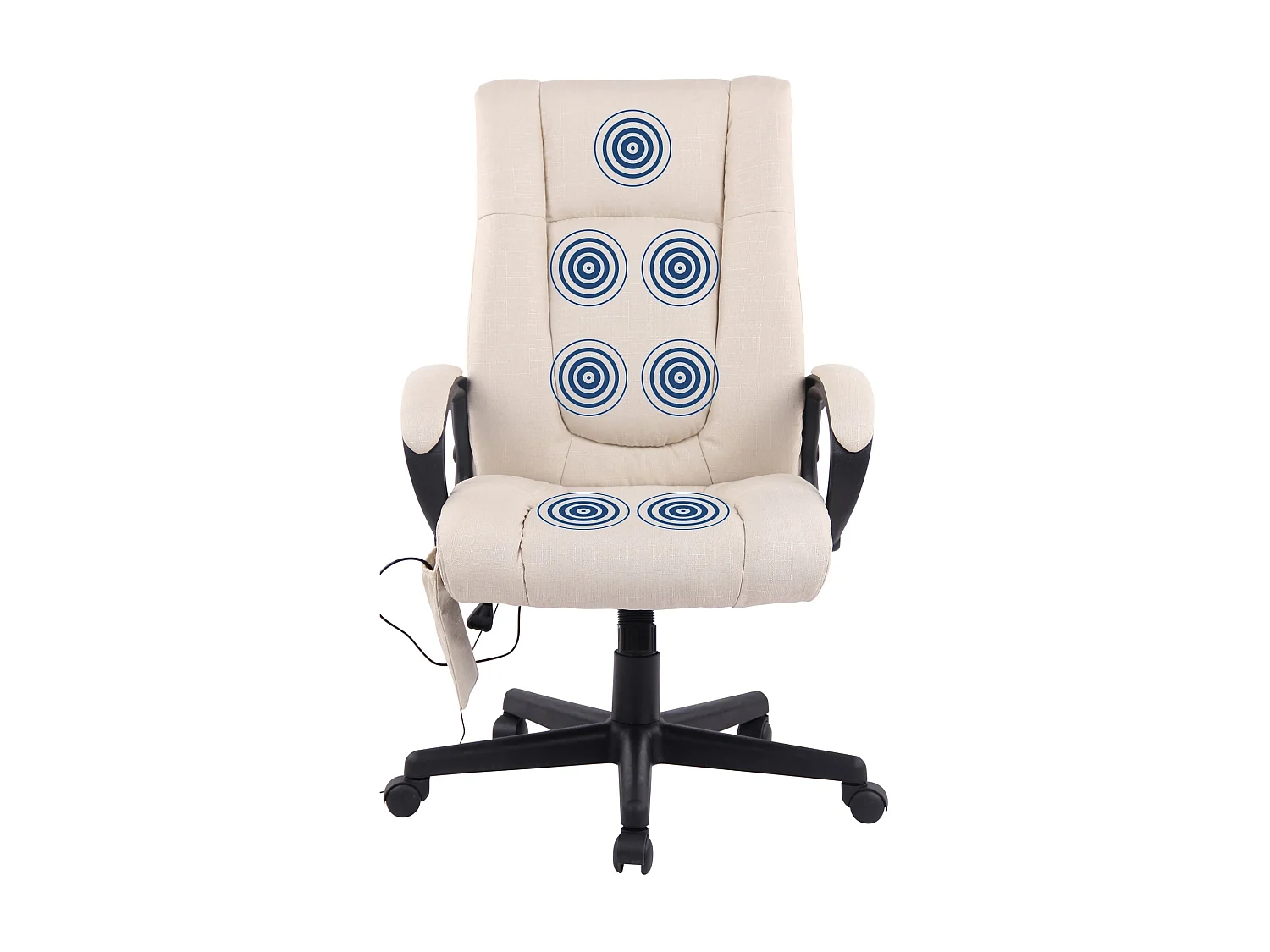 Bürosessel - Stoff & Kunststoff - creme - XL Sparta XM