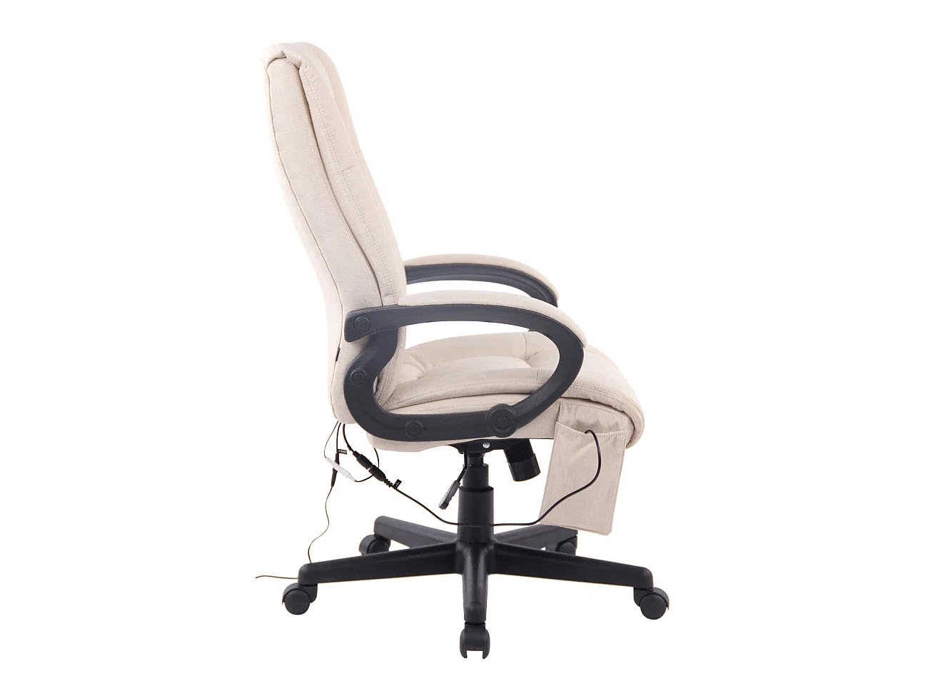 Bürosessel - Stoff & Kunststoff - creme - XL Sparta XM