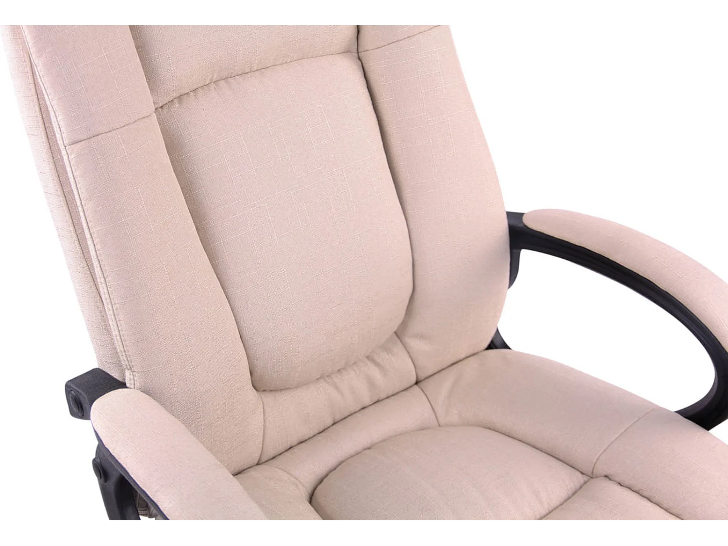 Bürosessel - Stoff & Kunststoff - creme - XL Sparta XM