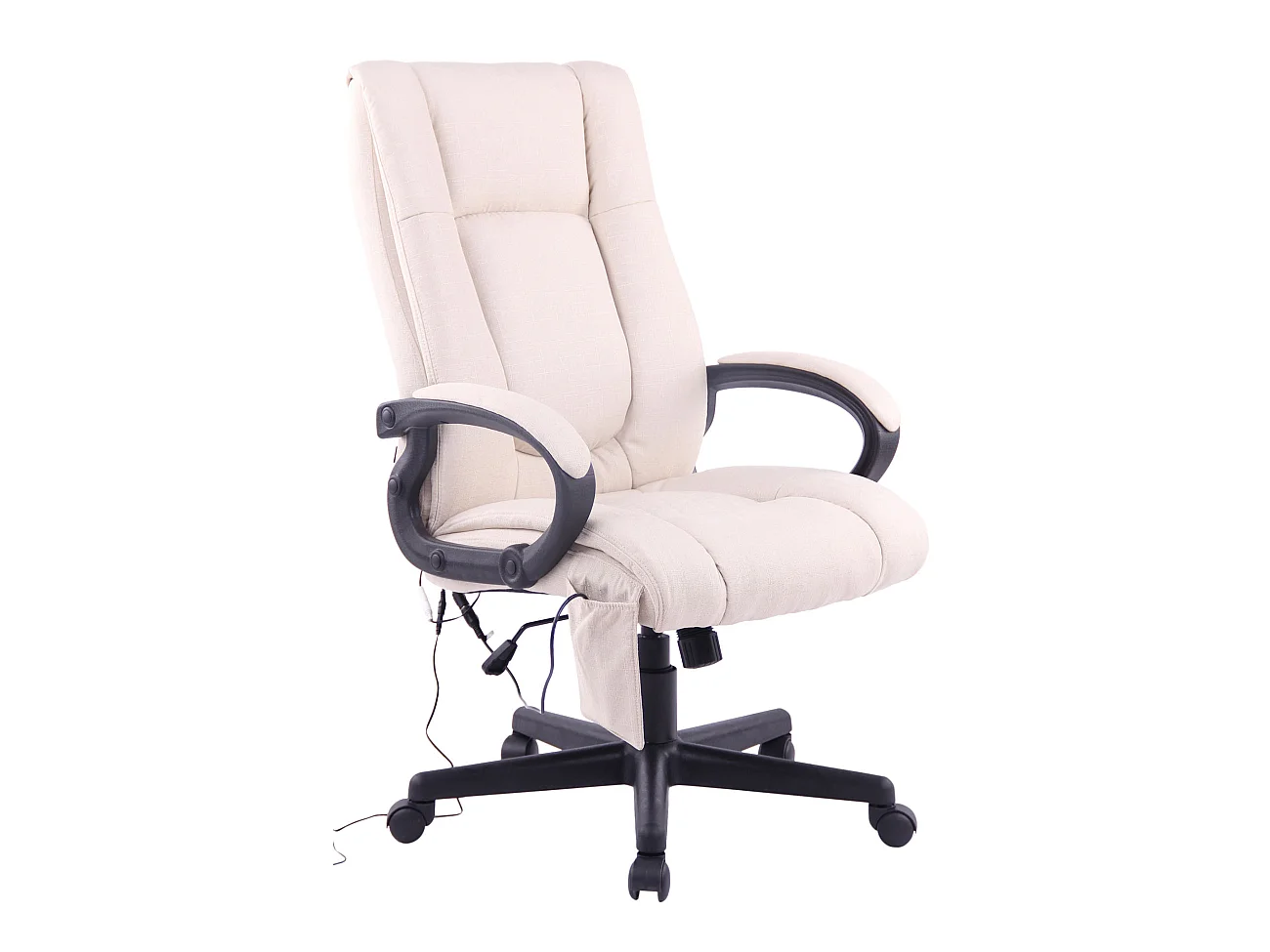 Chaise de bureau - Tissu & Plastique - Crème - XL Sparta XM