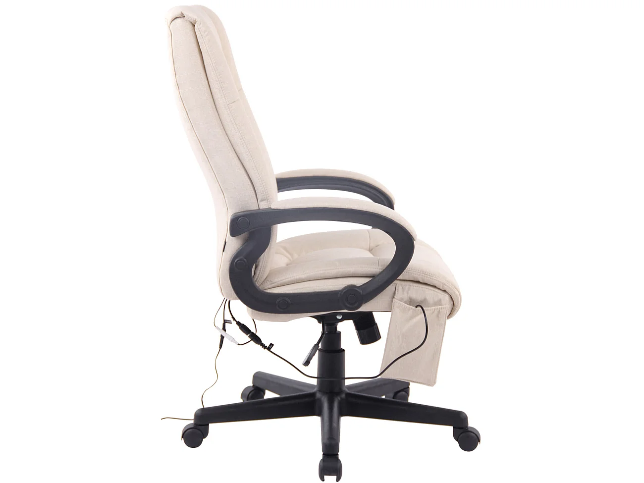 Chaise de bureau - Tissu & Plastique - Crème - XL Sparta XM