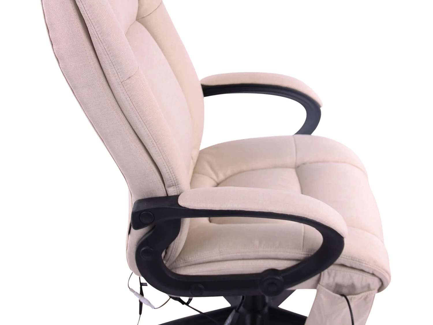 Chaise de bureau - Tissu & Plastique - Crème - XL Sparta XM