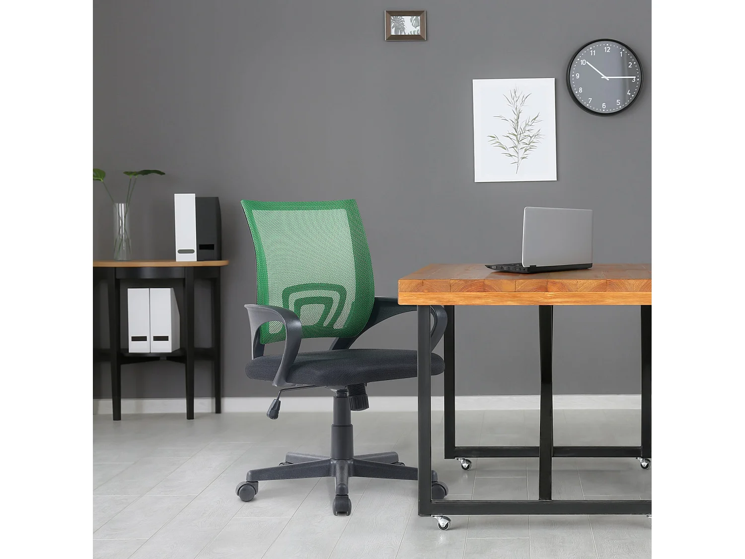 Bureaustoel - Kunstleer - groen - Genius