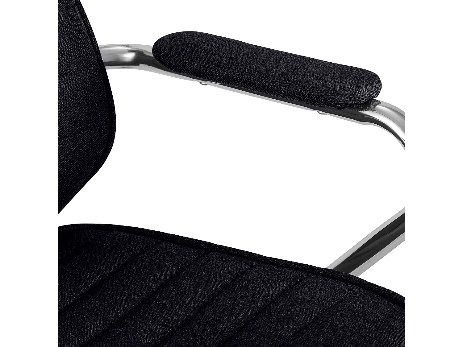 Chaise de bureau - Tissu - Noir - Rako