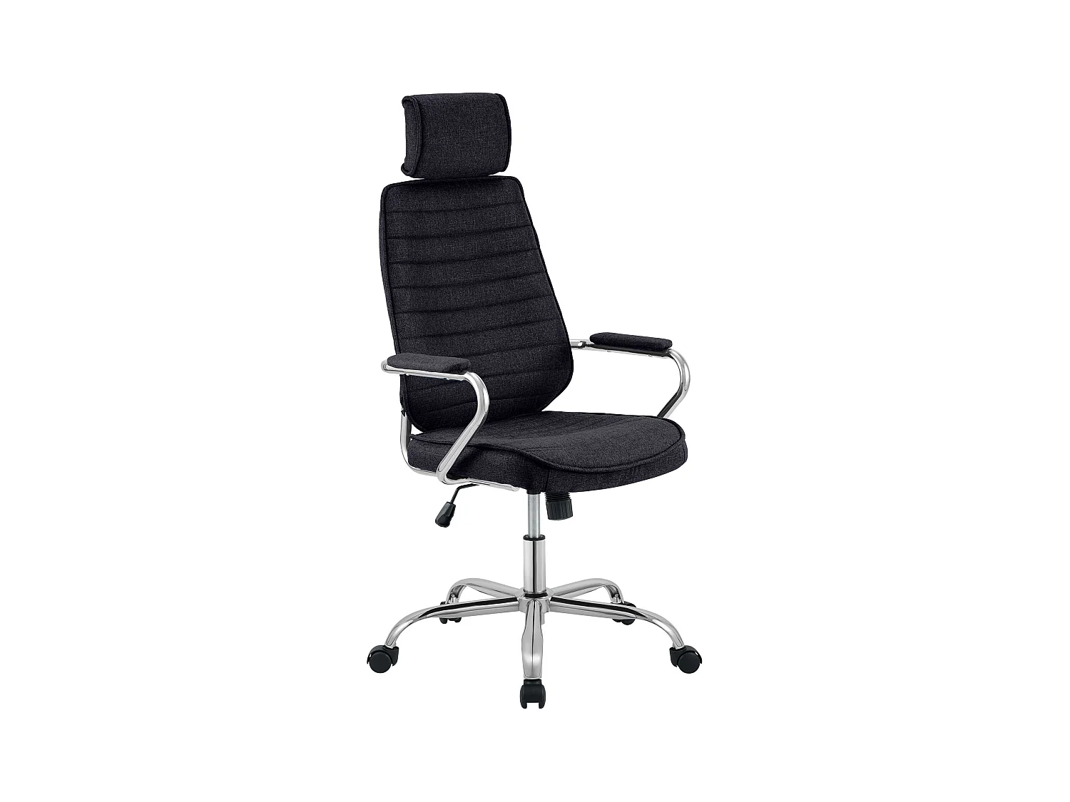 Chaise de bureau - Tissu - Noir - Rako