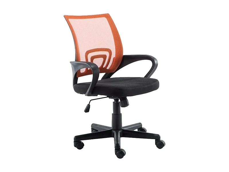 Chaise de bureau - Similicuir - Orange - Genius
