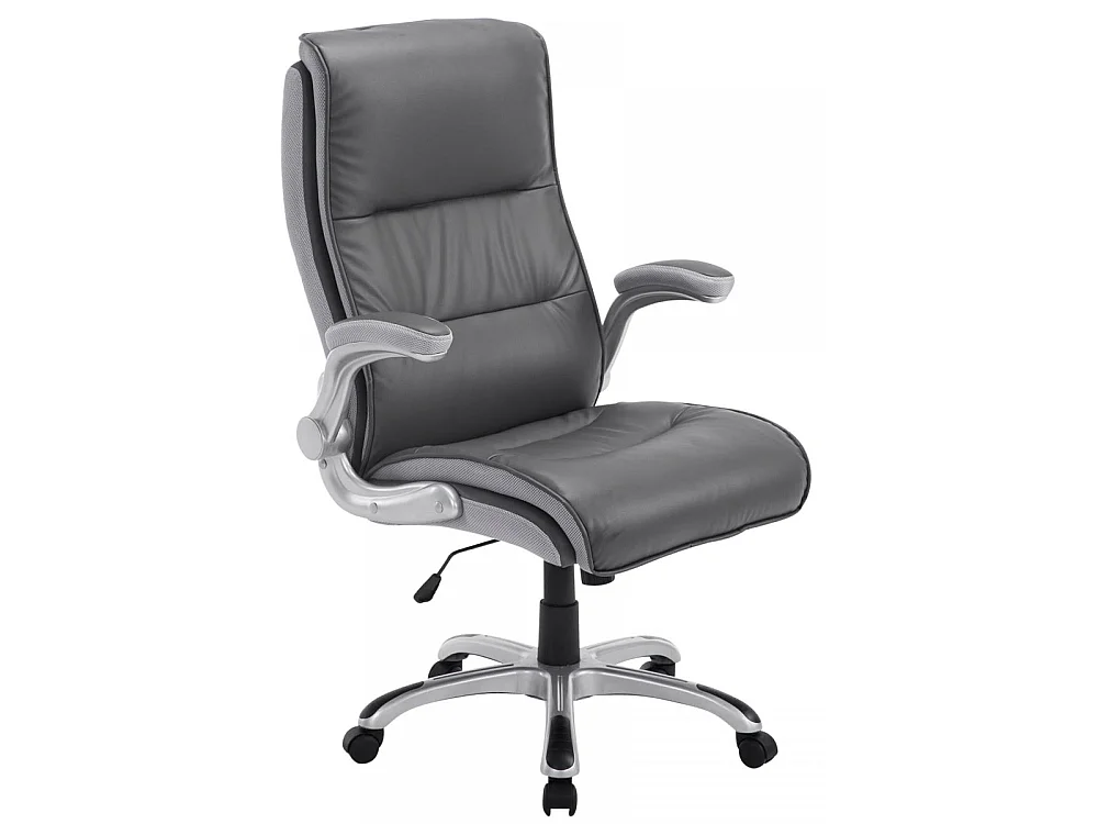 Chaise de bureau - Similicuir & Plastique - Gris - BIG Villach