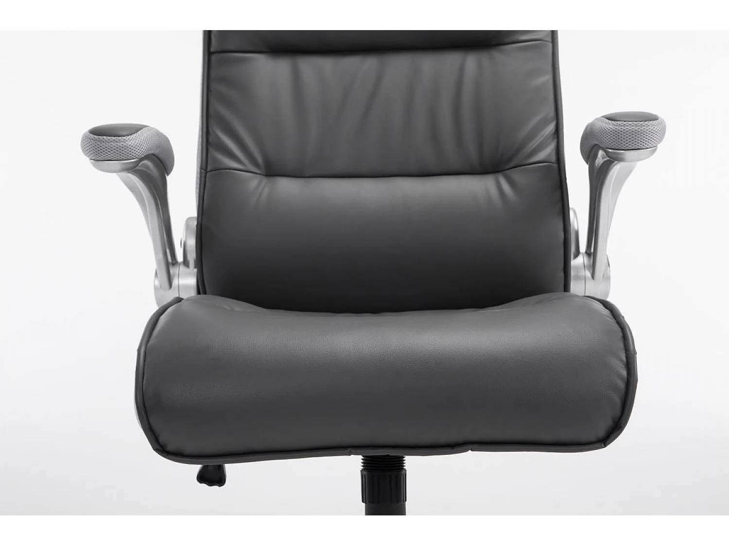 Chaise de bureau - Similicuir & Plastique - Gris - BIG Villach