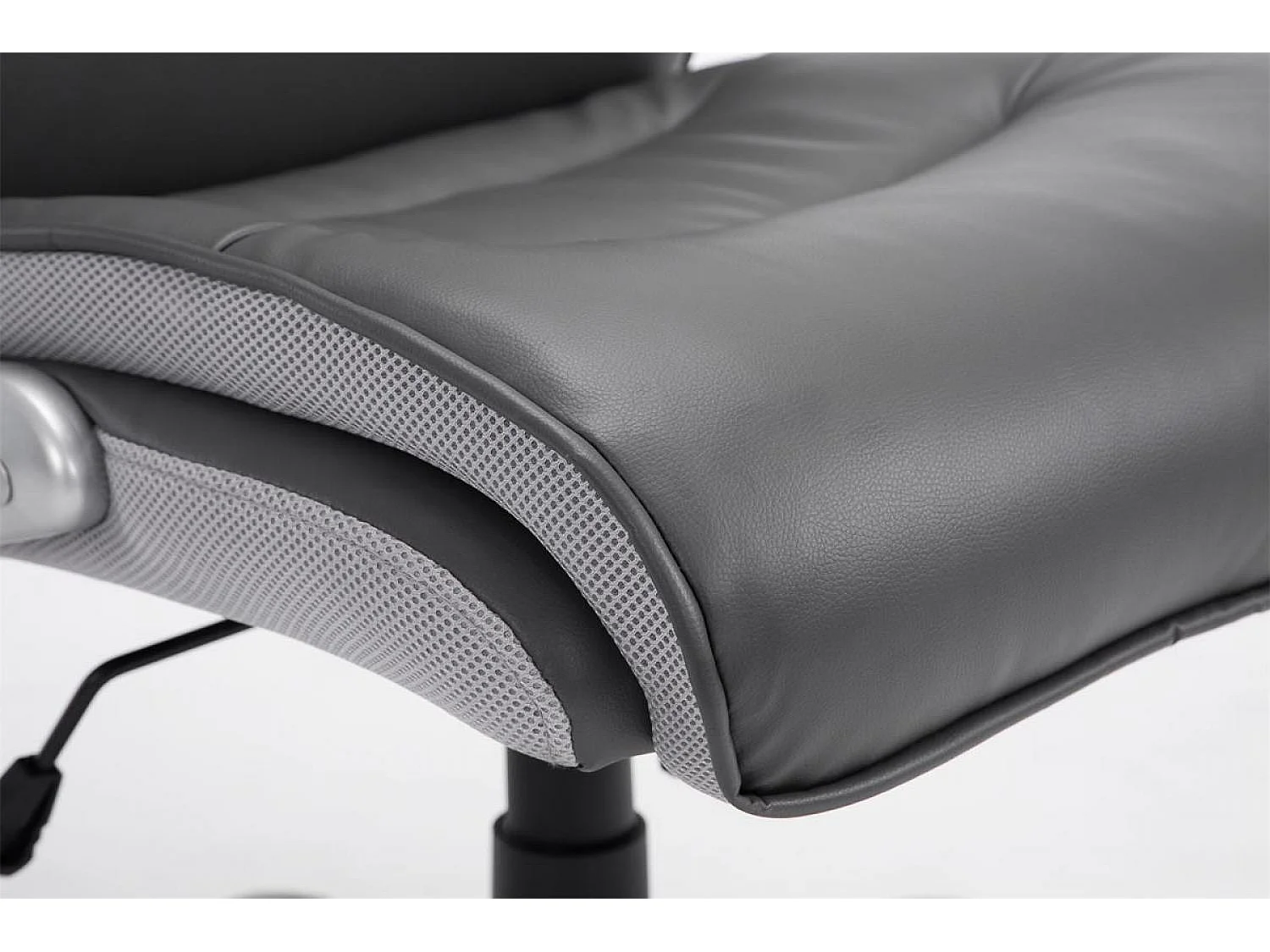 Chaise de bureau - Similicuir & Plastique - Gris - BIG Villach