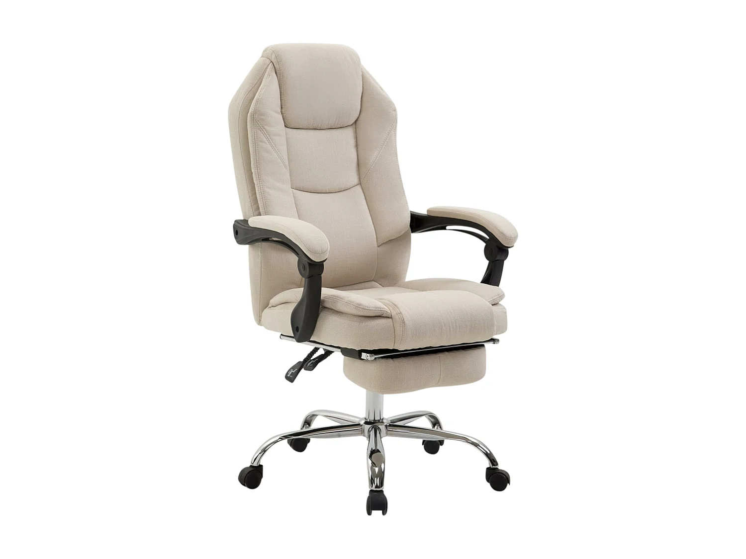 Chaise de bureau - Tissu - Crème - Castle