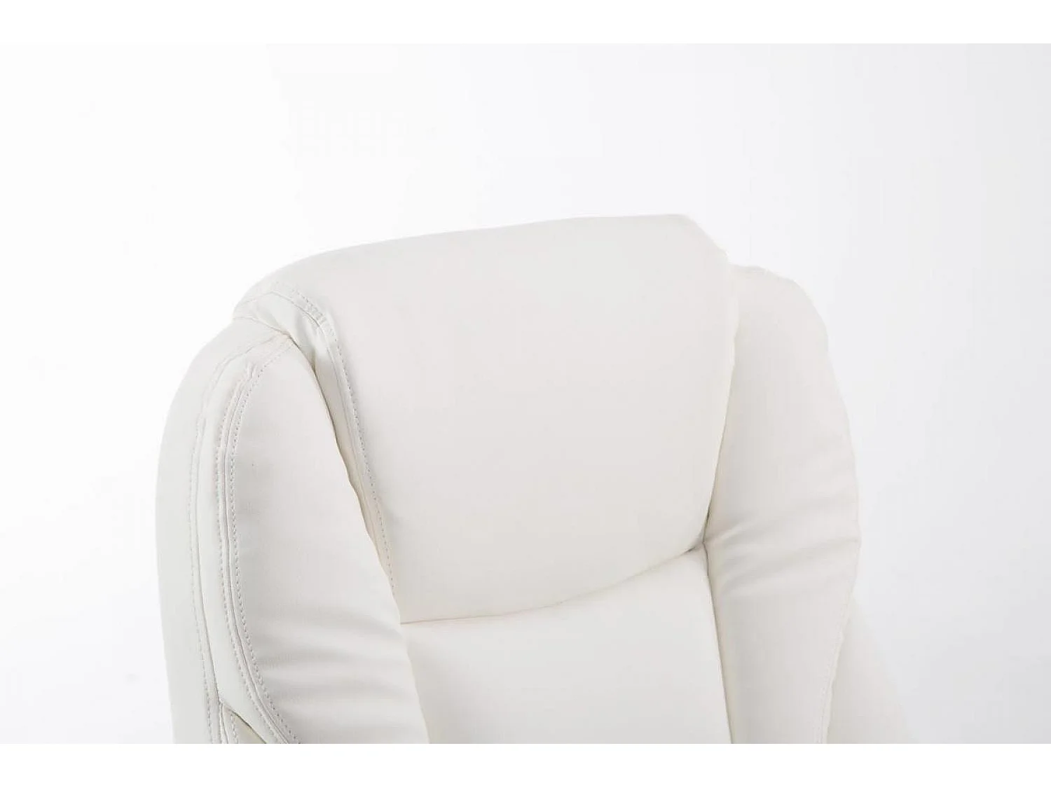 Bureaustoel - Kunstleer & Metaal in chroomoptiek - wit - Pacific