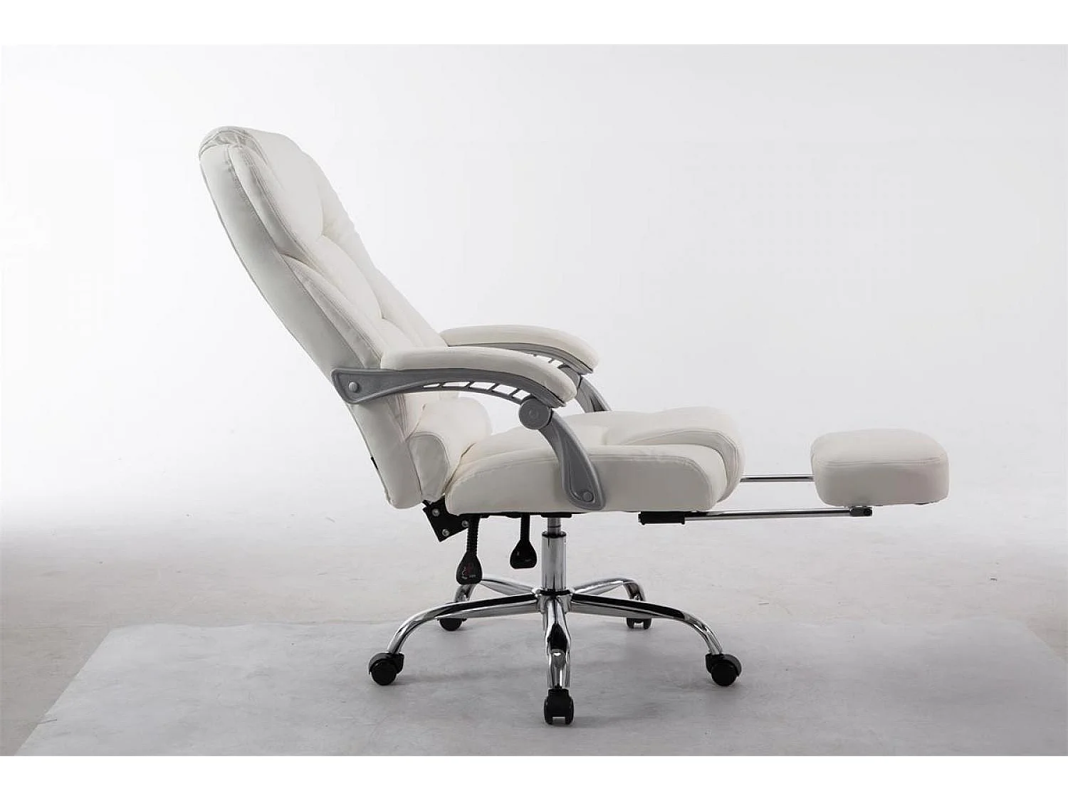 Chaise de bureau - Similicuir - Blanc - Pacific