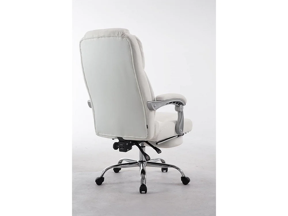 Chaise de bureau - Similicuir - Blanc - Pacific