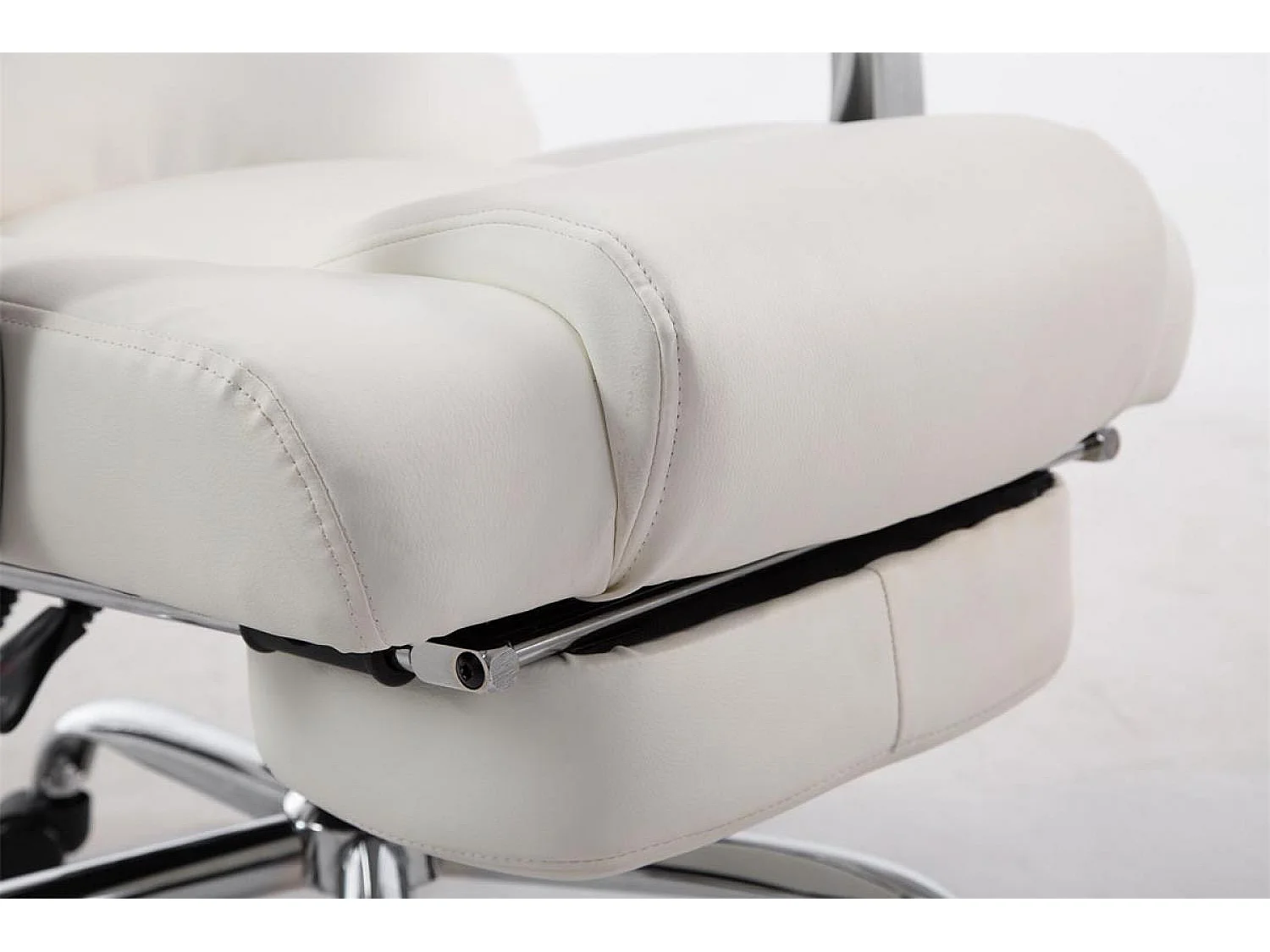 Chaise de bureau - Similicuir - Blanc - Pacific