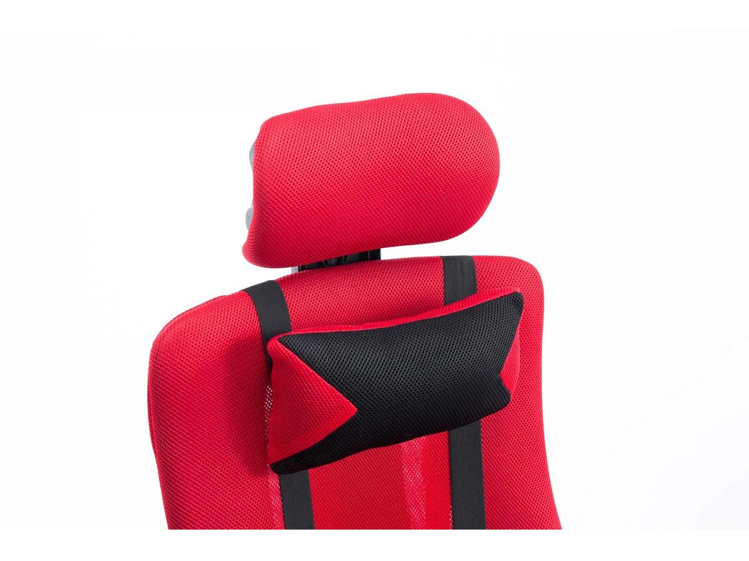 Chaise de bureau - Similicuir & Métal chromé - Rouge - Fellow