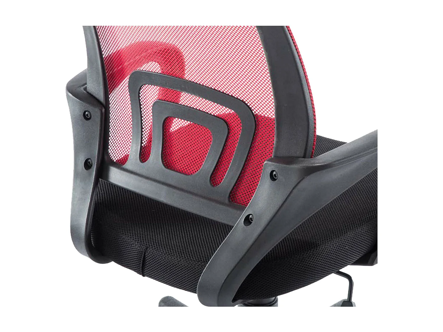 Chaise de bureau - Similicuir - Rouge - Genius