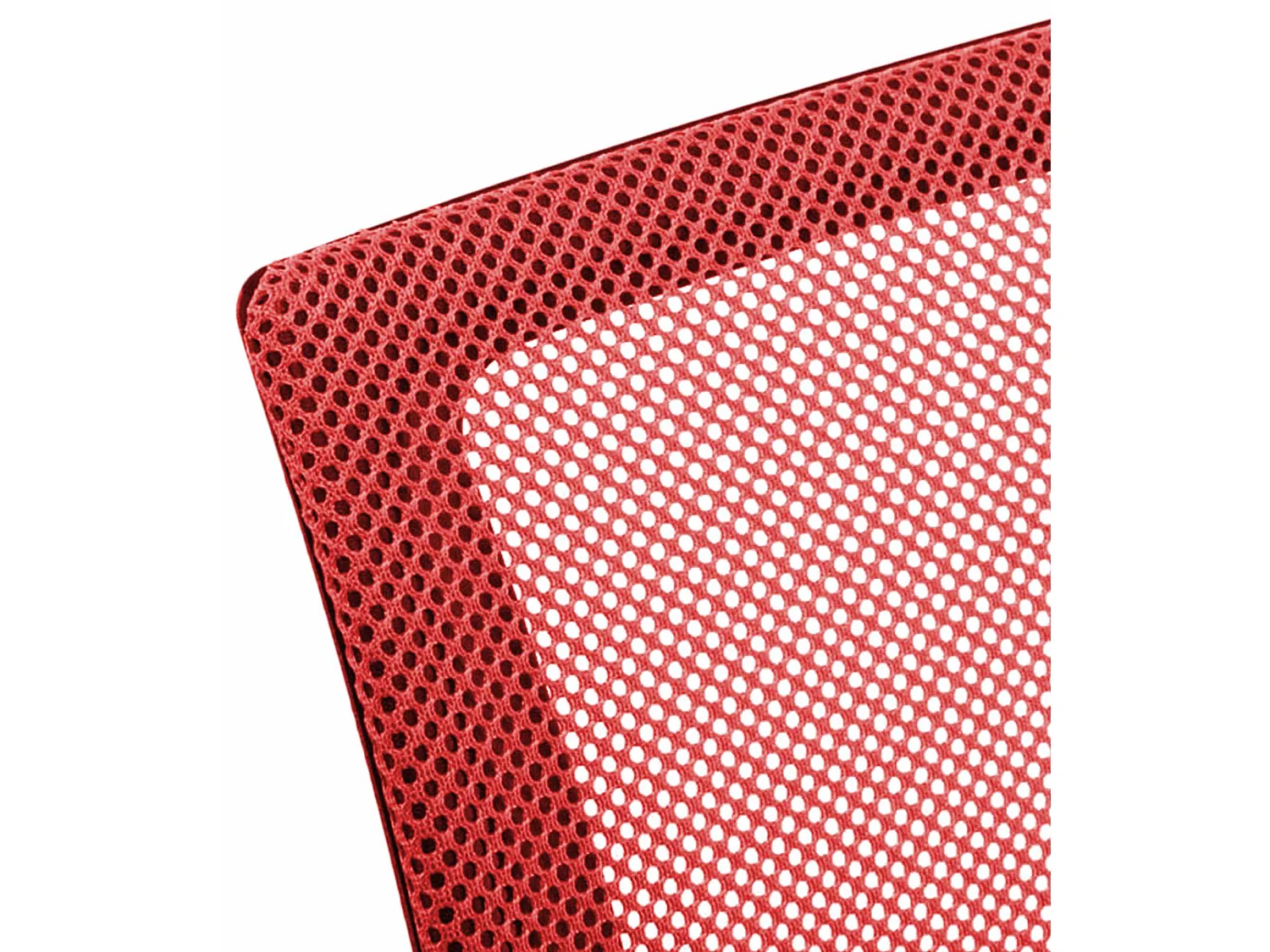 Chaise de bureau - Similicuir & Chrome - Rouge - Genius