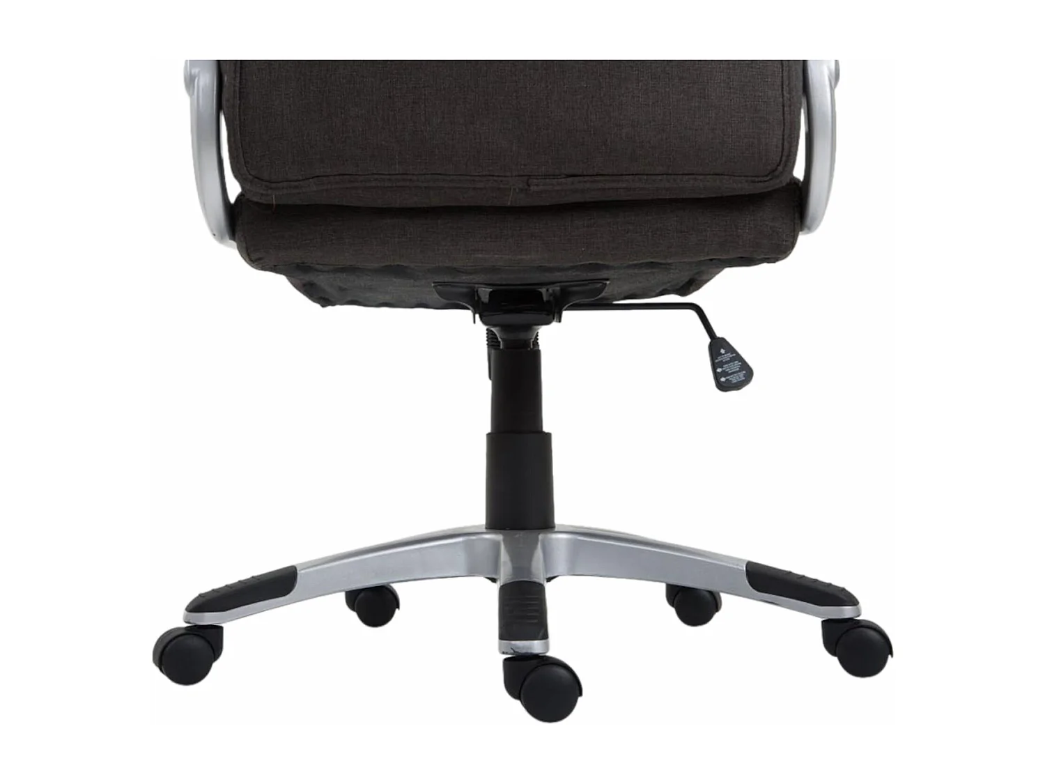 Chaise de bureau - Tissu & Plastique - Gris foncé - Texas V2