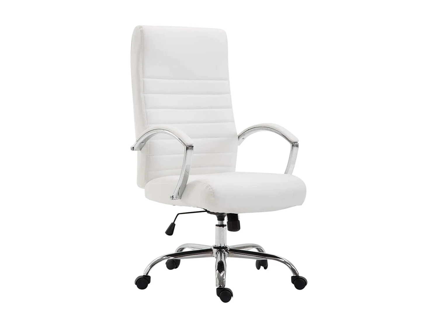 Chaise de bureau - Similicuir & Nature - Blanc - Valais