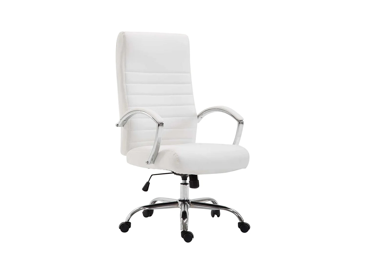 Chaise de bureau - Similicuir & Nature - Blanc - Valais
