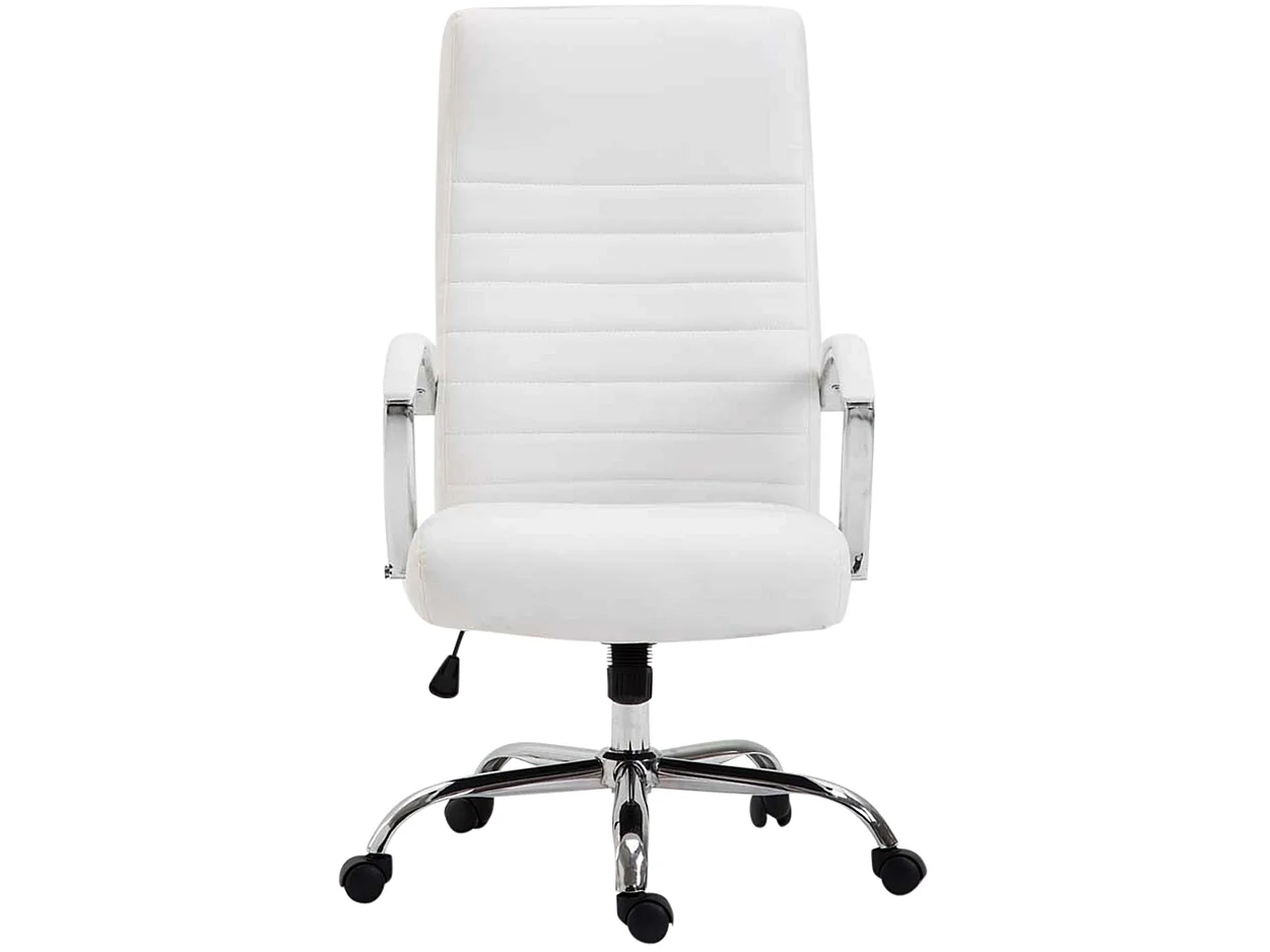 Chaise de bureau - Similicuir & Nature - Blanc - Valais