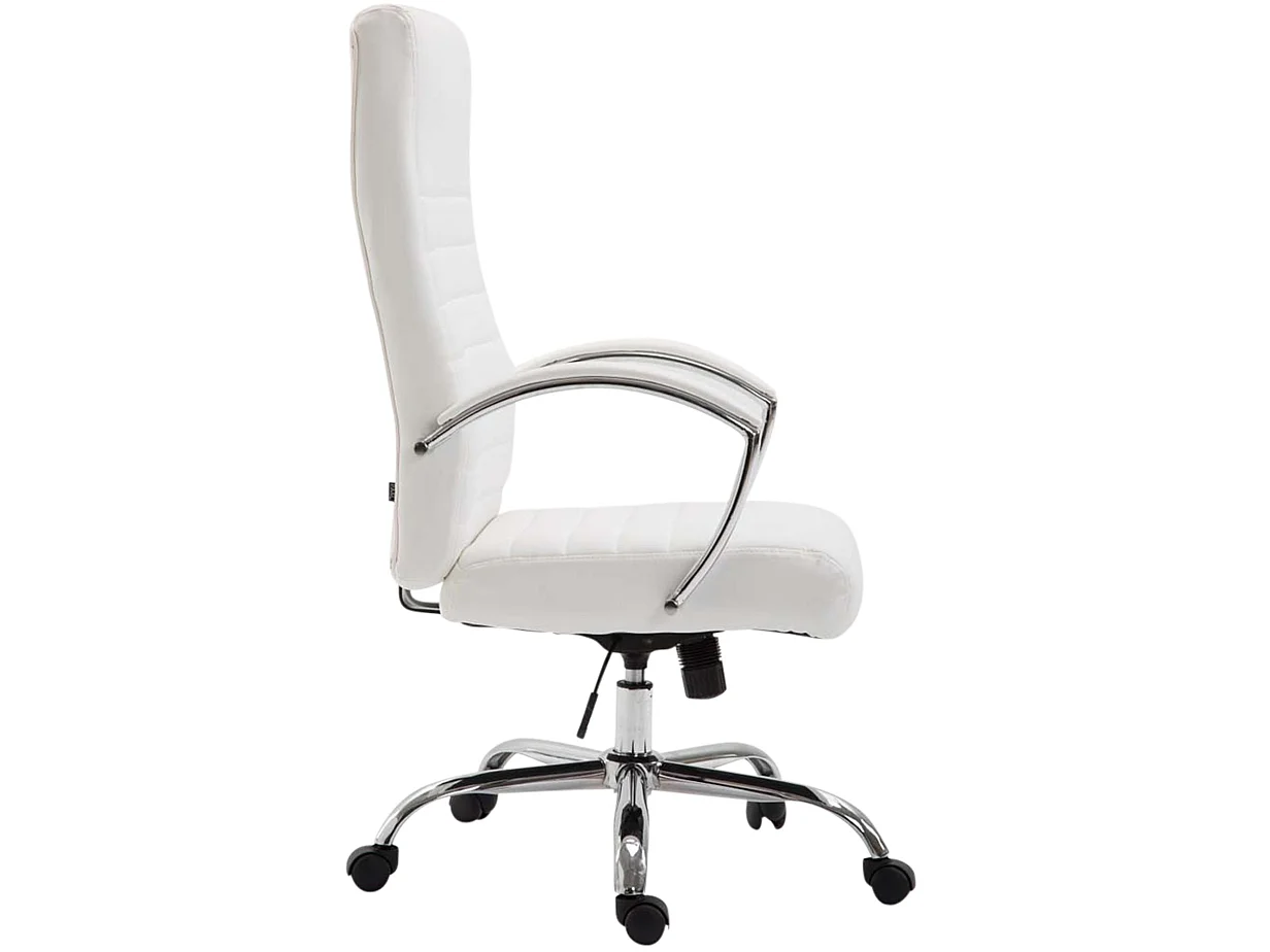 Chaise de bureau - Similicuir & Nature - Blanc - Valais