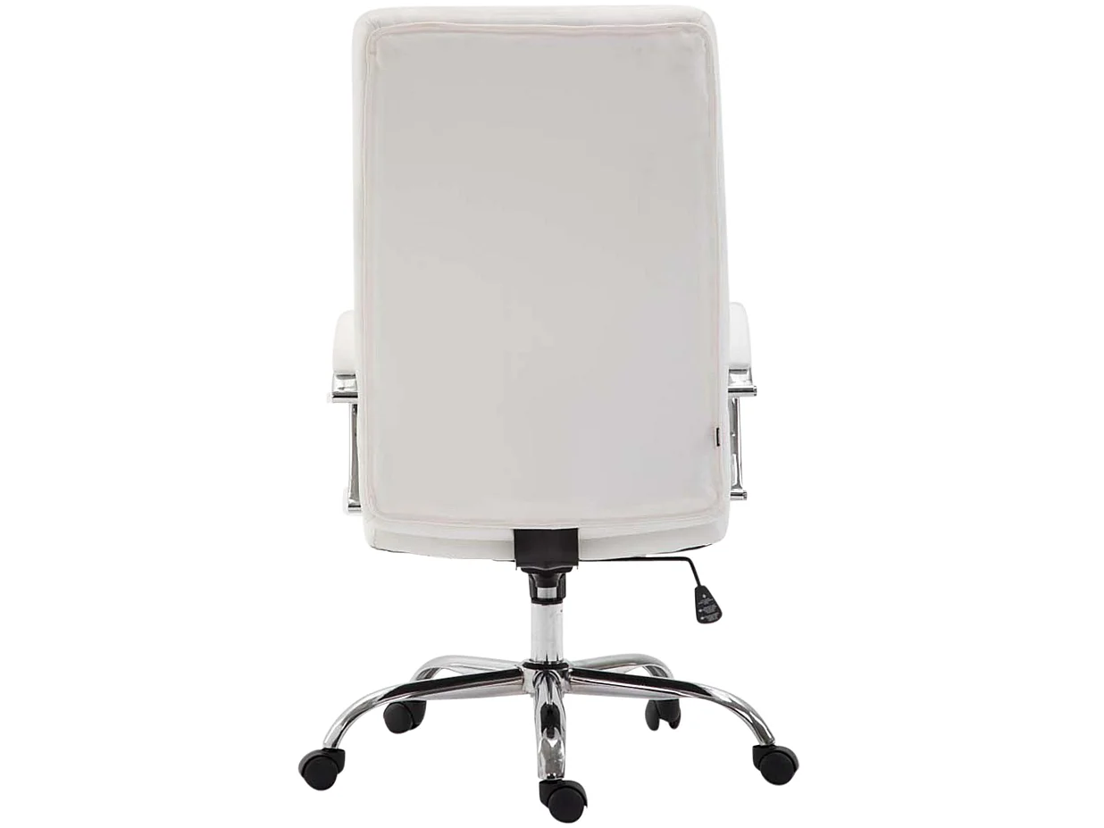 Chaise de bureau - Similicuir & Nature - Blanc - Valais