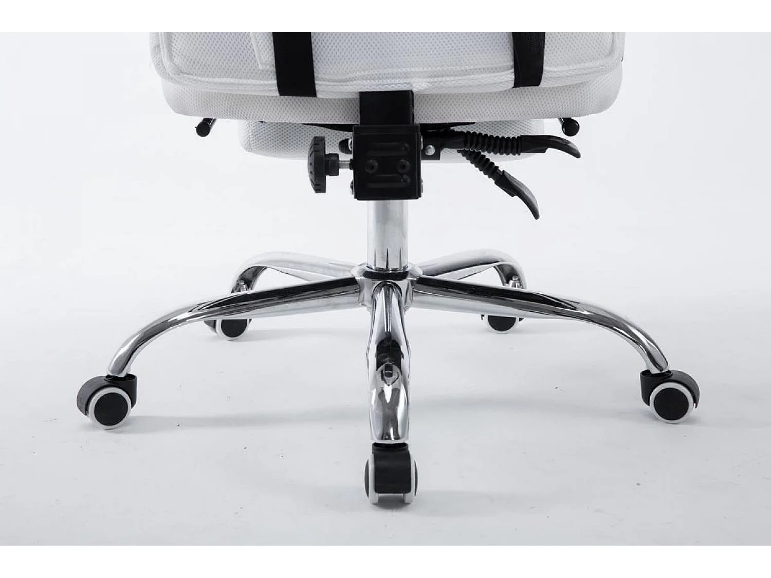 Bureaustoel - Kunstleer & Metaal in chroomoptiek - wit - Fellow