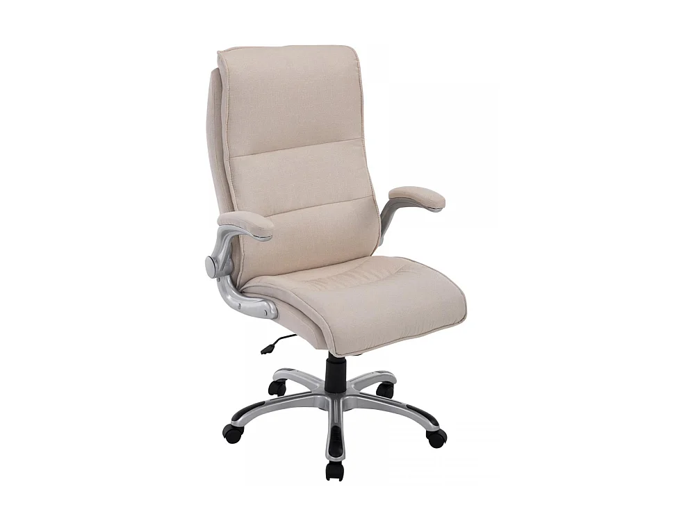 Chaise de bureau - Tissu & Plastique - Crème - BIG Villach