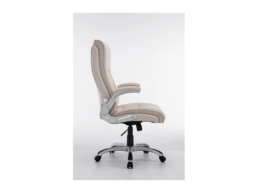Chaise de bureau - Tissu & Plastique - Crème - BIG Villach