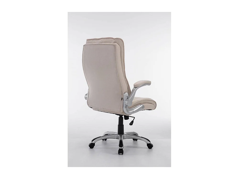 Chaise de bureau - Tissu & Plastique - Crème - BIG Villach