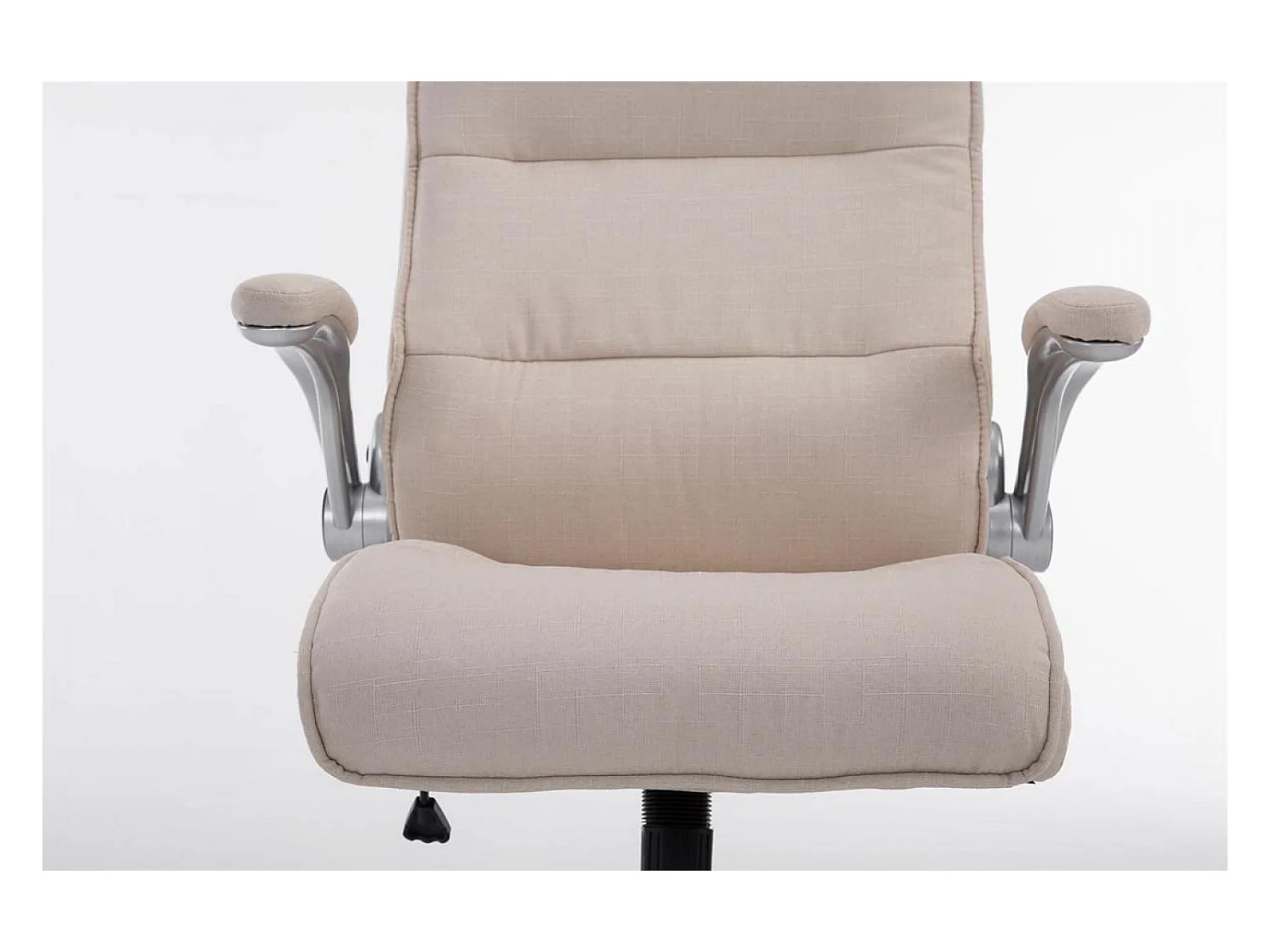 Chaise de bureau - Tissu & Plastique - Crème - BIG Villach