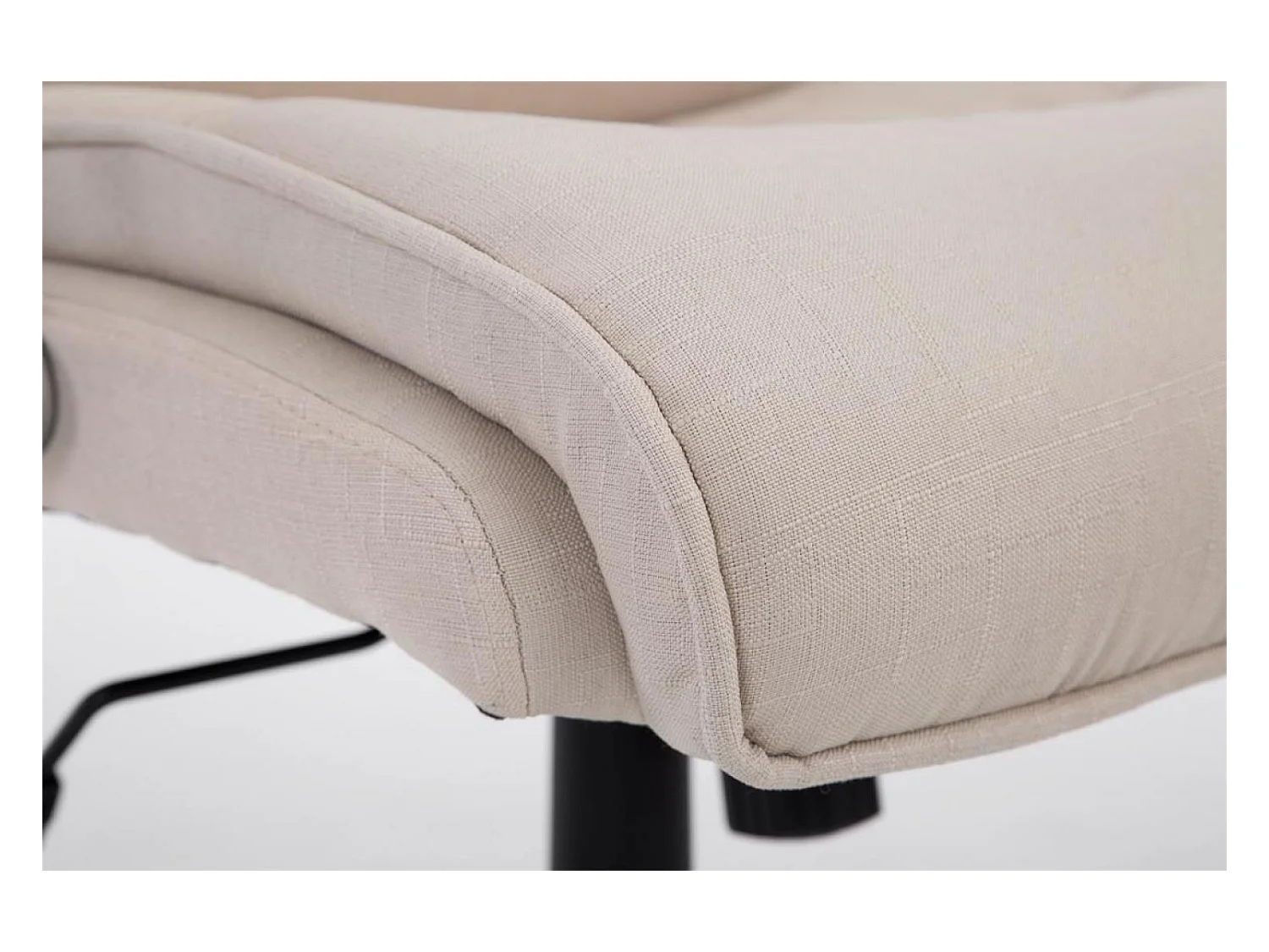 Chaise de bureau - Tissu & Plastique - Crème - BIG Villach