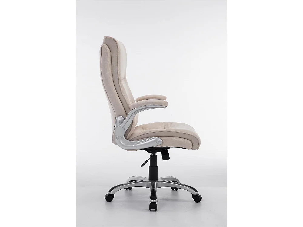 Chaise de bureau - Tissu & Plastique - Crème - BIG Villach