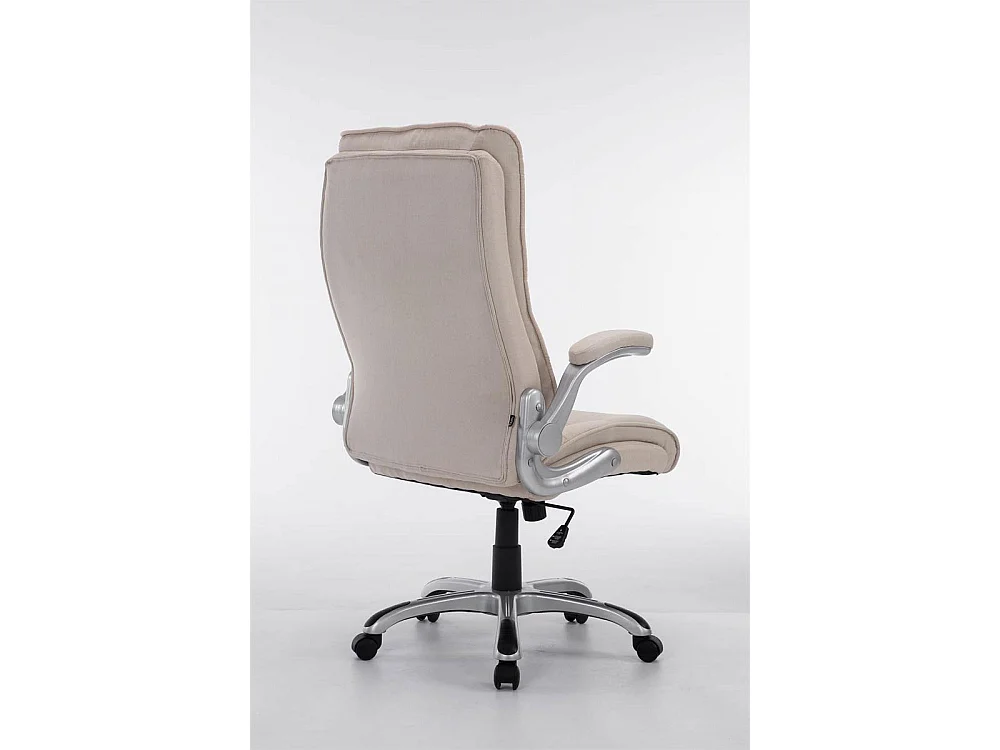 Chaise de bureau - Tissu & Plastique - Crème - BIG Villach