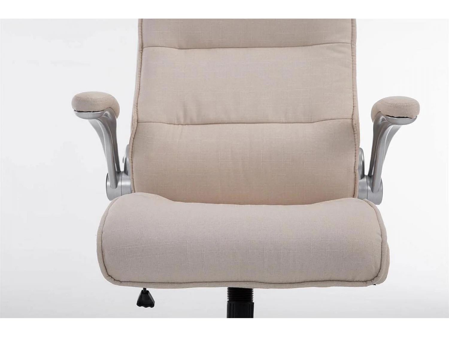 Chaise de bureau - Tissu & Plastique - Crème - BIG Villach