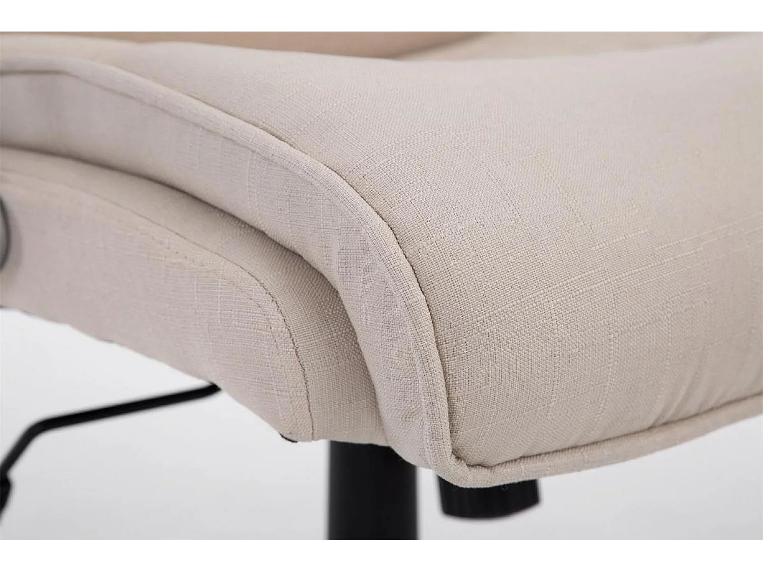 Chaise de bureau - Tissu & Plastique - Crème - BIG Villach