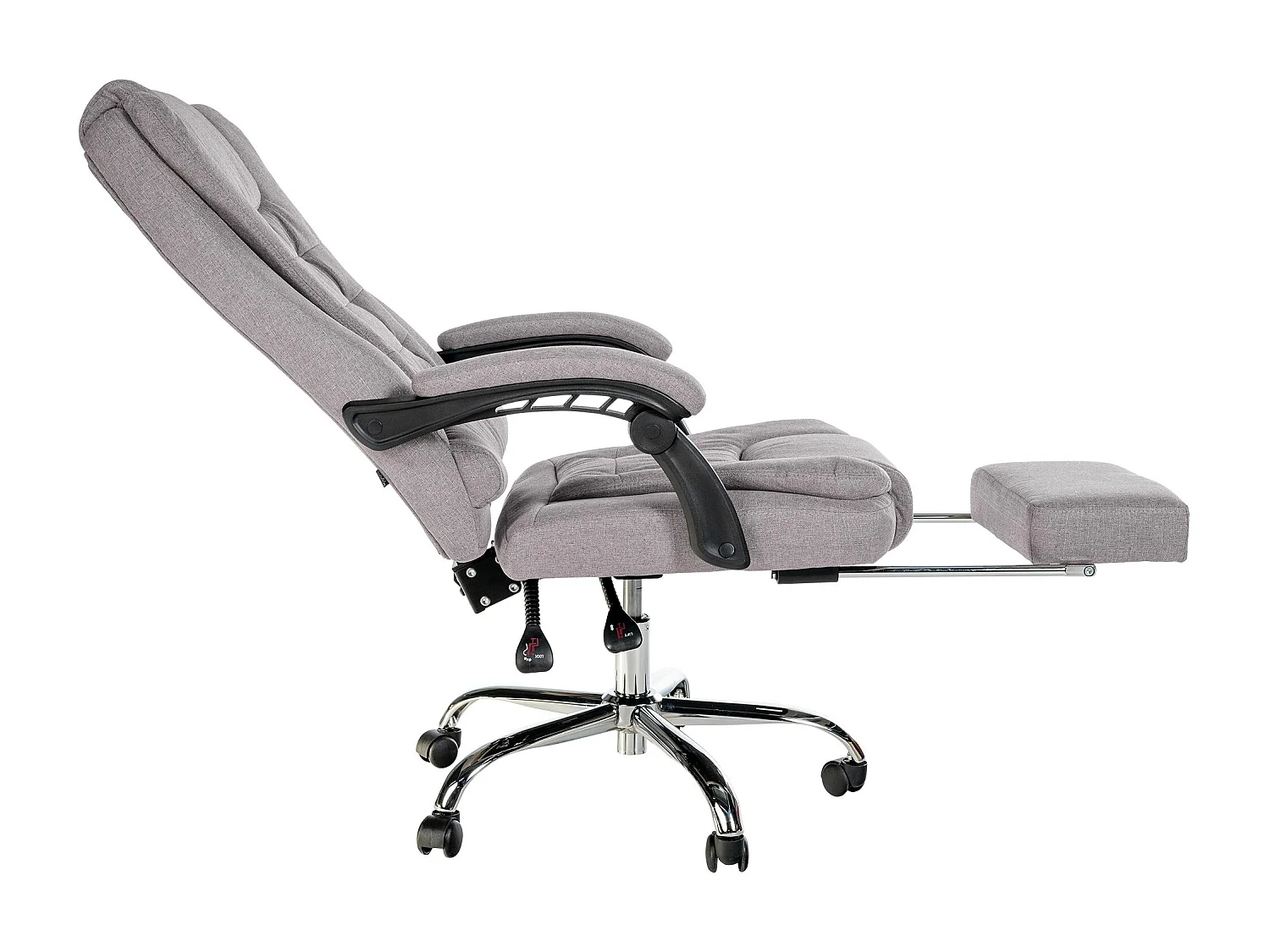 Chaise de bureau - Tissu - Gris - Oxygen