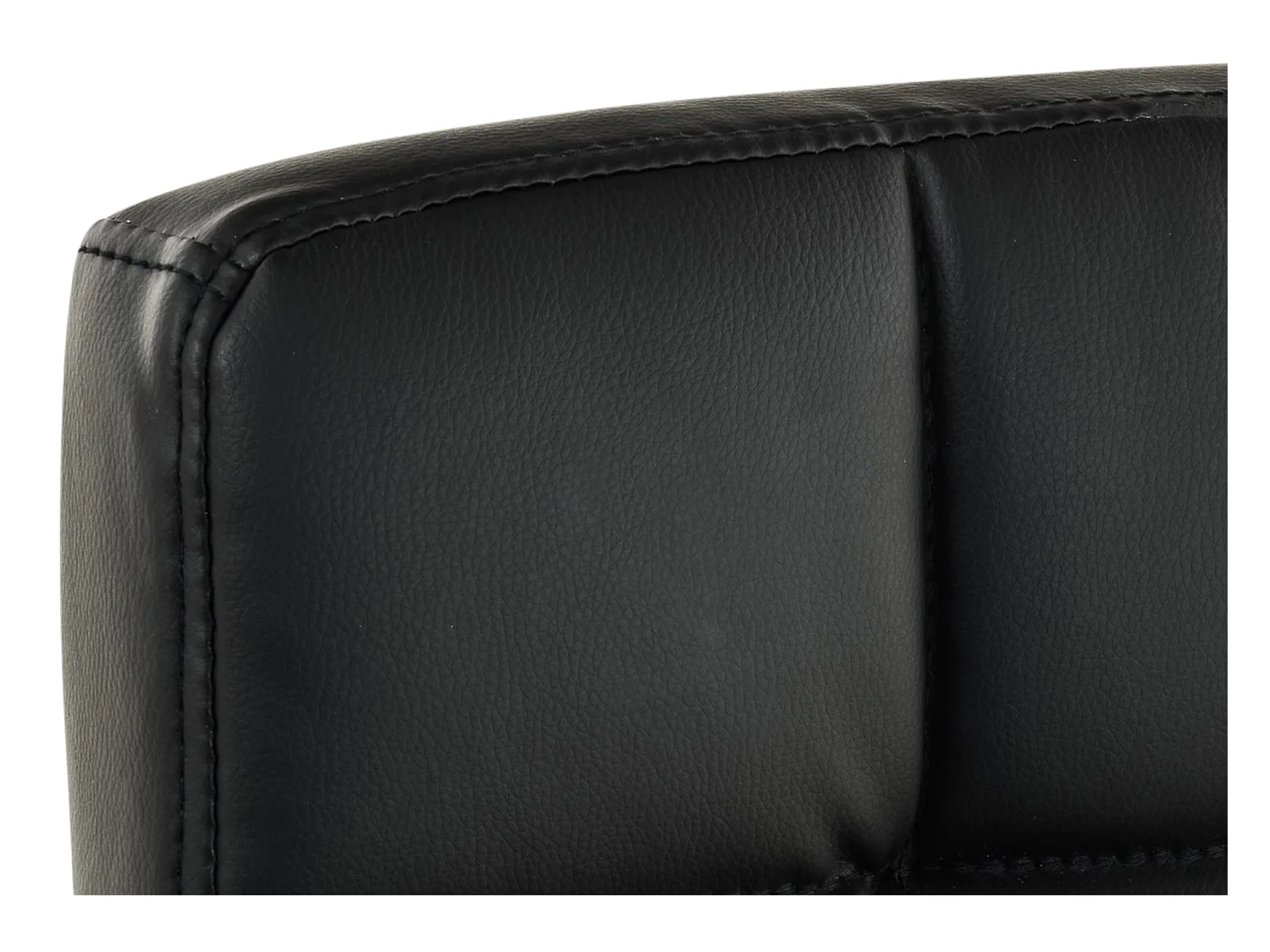 Chaise de bureau - Similicuir & Métal chromé - Noir - Deli V2