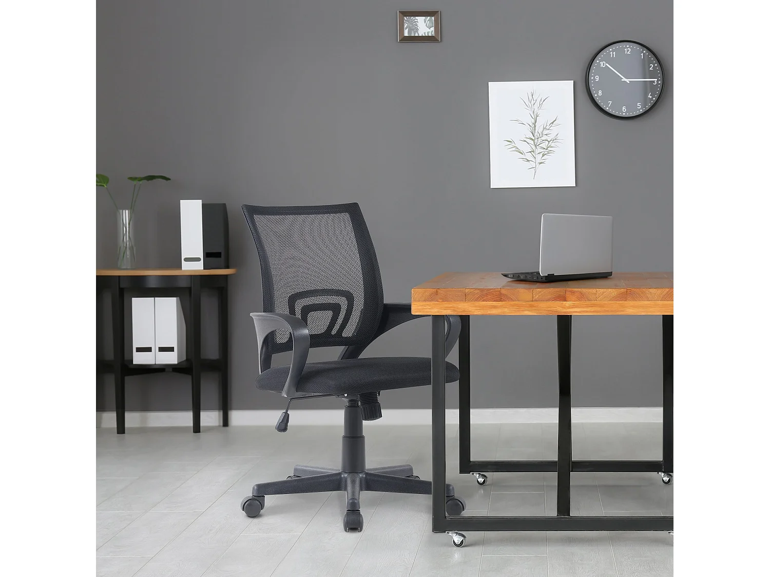 Chaise de bureau - Similicuir - Noir - Genius