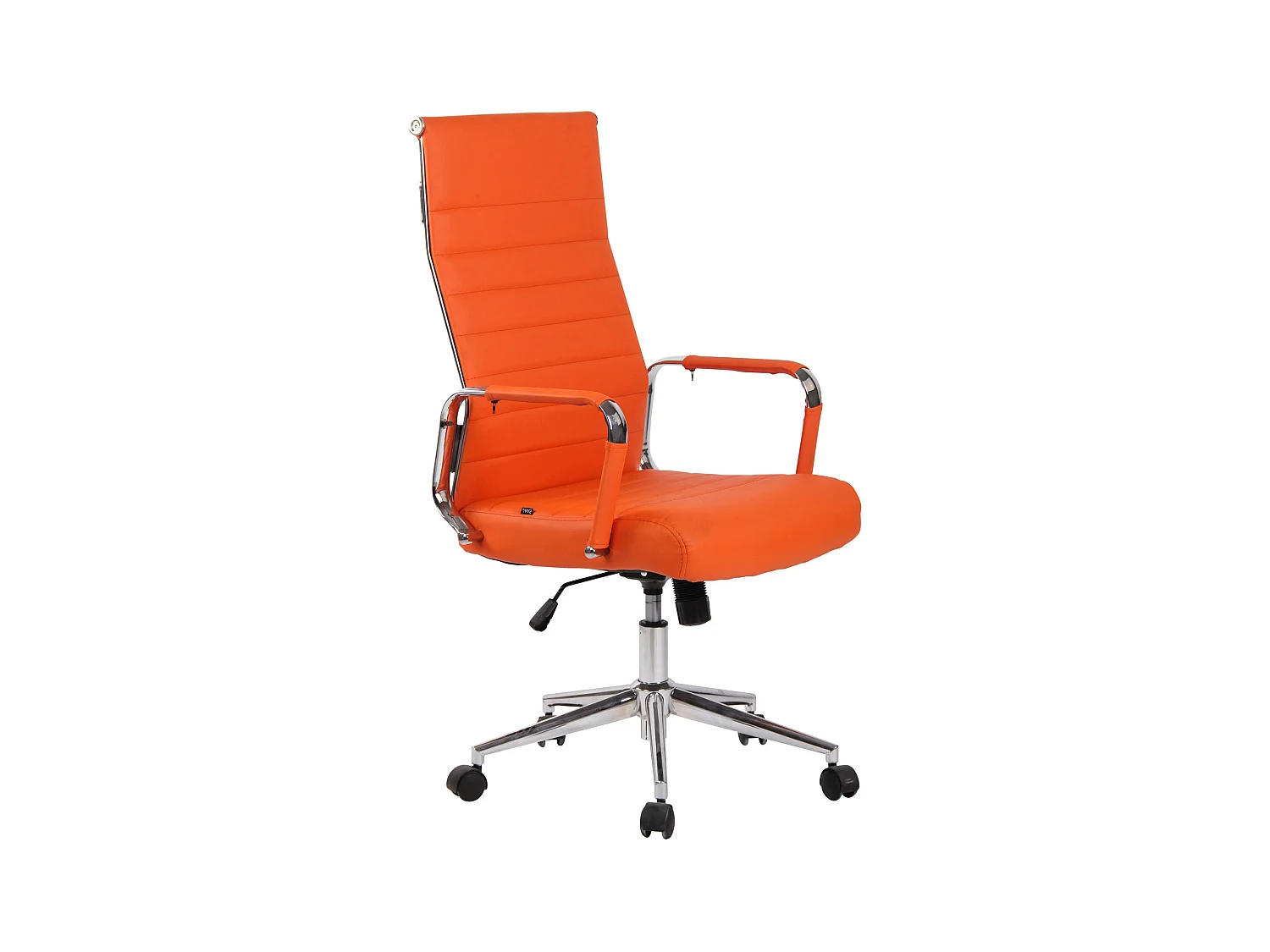 Chaise de bureau - Similicuir - Orange - Kolumbus