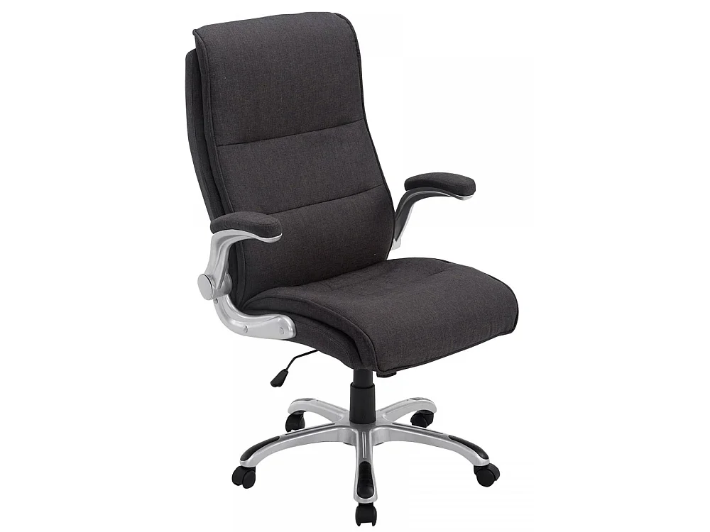 Chaise de bureau - Tissu & Plastique - Gris foncé - BIG Villach