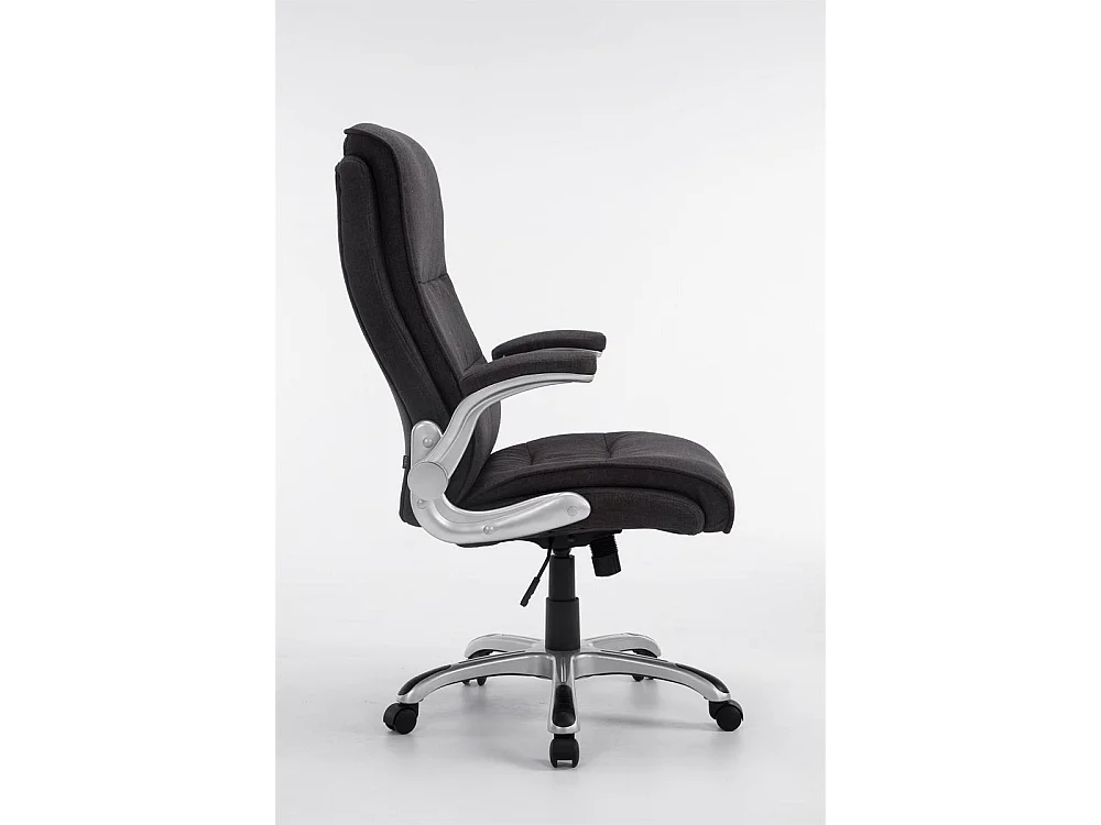 Chaise de bureau - Tissu & Plastique - Gris foncé - BIG Villach