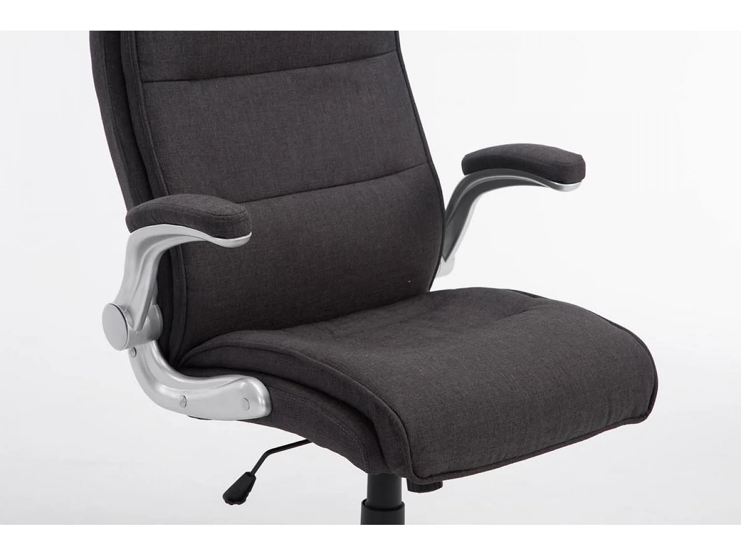 Chaise de bureau - Tissu & Plastique - Gris foncé - BIG Villach